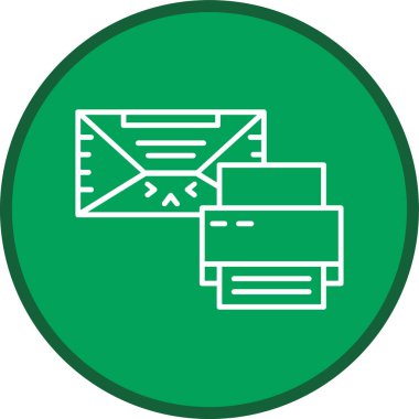 Print Line multi circle. Vector Illustration For Web Use