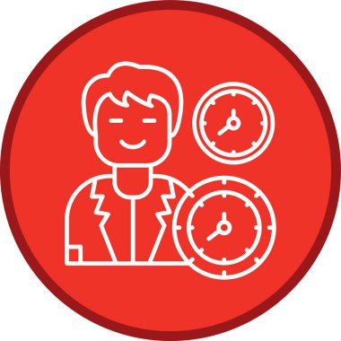 Zaman Yönetim Hattı çoklu daire. Web Kullanımı için Vektör İllüstrasyonu