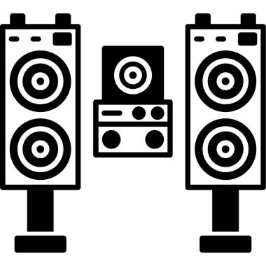 Ses Sistemi. Web Kullanımı için Vektör İllüstrasyonu