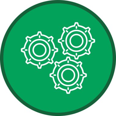 Settings Line multi circle. Vector Illustration For Web Use