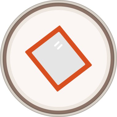 Frame Flat sticker. Vector Illustration For Web Use