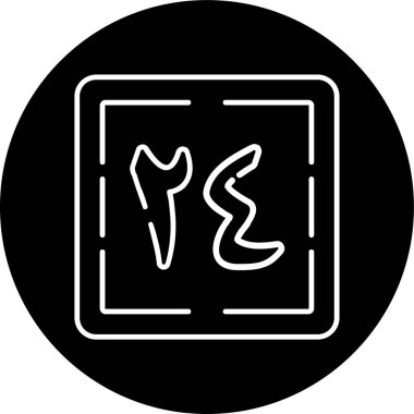 Arba 'a wa Ishrun Hattı ters çevrilmiş daire. Web Kullanımı için Vektör İllüstrasyonu