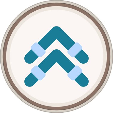 Sembol yassı çıkartması. Web Kullanımı için Vektör İllüstrasyonu