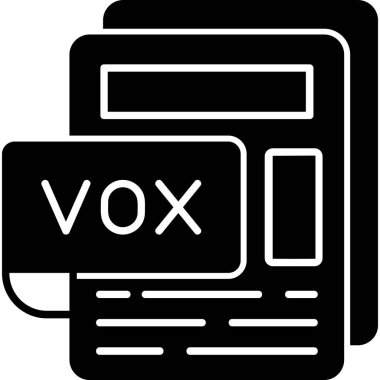 VOX Dosyası. Web Kullanımı için Vektör İllüstrasyonu