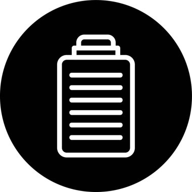 Pano Listesi Satırı ters çevrilmiş çember. Web Kullanımı için Vektör İllüstrasyonu