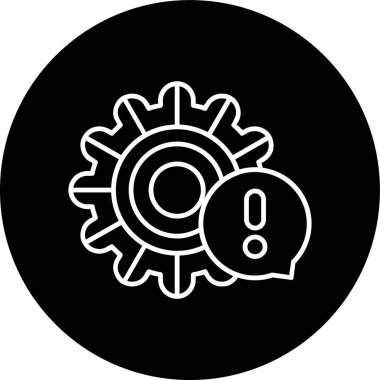 Sohbet Hattı ters dönmüş daire. Web Kullanımı için Vektör İllüstrasyonu