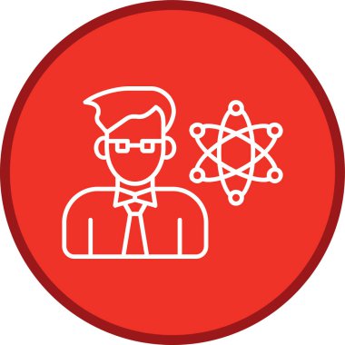 Research Scientist Line multi circle. Vector Illustration For Web Use