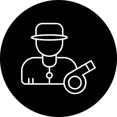 Kişisel Koç Line ters takla attı. Web Kullanımı için Vektör İllüstrasyonu