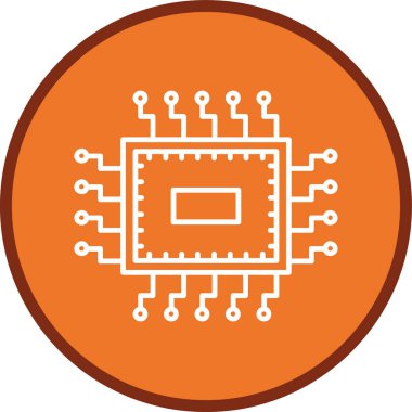 Chip Line multi circle. Vector Illustration For Web Use