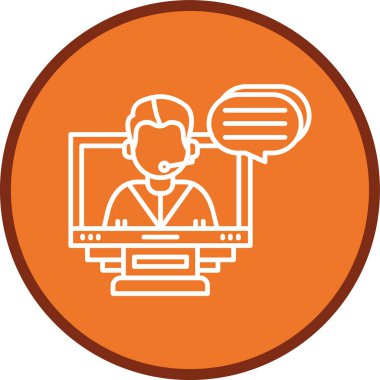 Support Line multi circle. Vector Illustration For Web Use