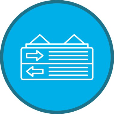 İşaretler çoklu daire şeklinde. Web Kullanımı için Vektör İllüstrasyonu