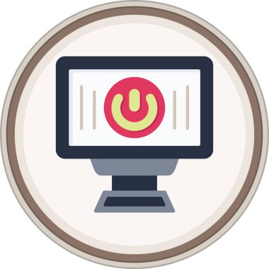 Flat çıkartmasını kapat. Web Kullanımı için Vektör İllüstrasyonu