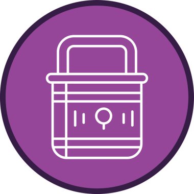 Kilitli Çoklu Çember. Web Kullanımı için Vektör İllüstrasyonu