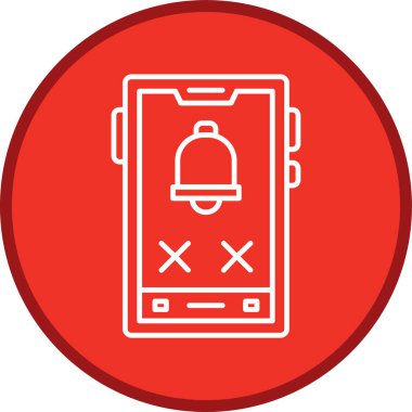 Akıllı telefon hattı çoklu daire. Web Kullanımı için Vektör İllüstrasyonu