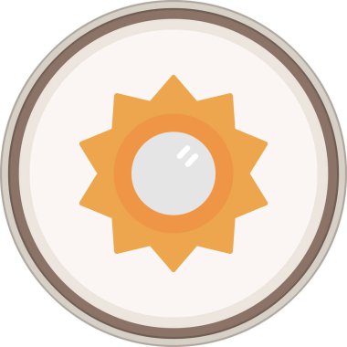 Çerçeve düz çıkartması. Web Kullanımı için Vektör İllüstrasyonu