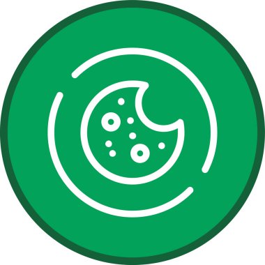 Kurabiye Hattı çoklu daire. Web Kullanımı için Vektör İllüstrasyonu