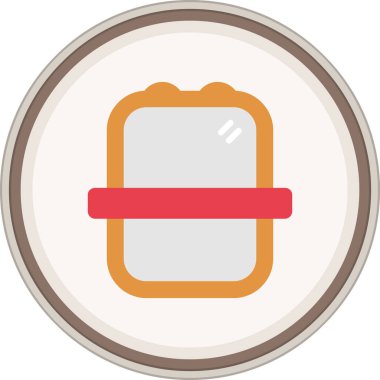 Çerçeve düz çıkartması. Web Kullanımı için Vektör İllüstrasyonu