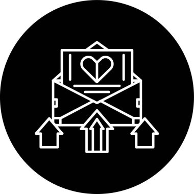 Harf Satırı ters çevrilmiş daire. Web Kullanımı için Vektör İllüstrasyonu