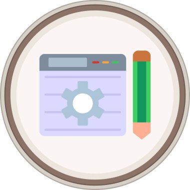 Blogdaki düz etiket. Web Kullanımı için Vektör İllüstrasyonu