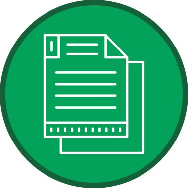 Document Line multi circle. Vector Illustration For Web Use