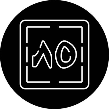 Khamsa wa Thamaniyaun Line inverted circle. Vector Illustration For Web Use