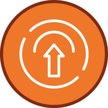 Arrow-up Line multi circle. Vector Illustration For Web Use