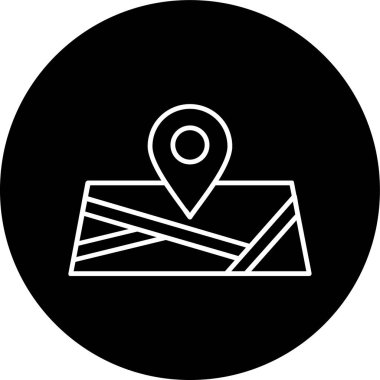 Place Line inverted circle. Vector Illustration For Web Use