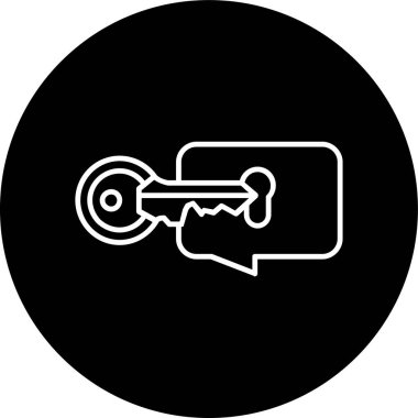 Sohbet Kabarcık Hattı ters dönmüş daire. Web Kullanımı için Vektör İllüstrasyonu