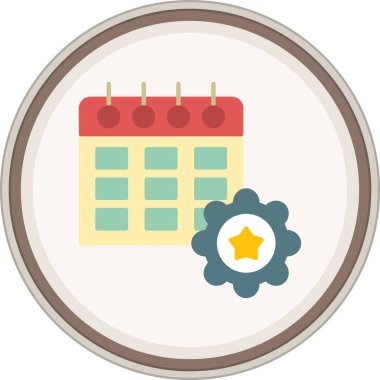 Etkinlik Yönetimi Flat etiketi. Web Kullanımı için Vektör İllüstrasyonu