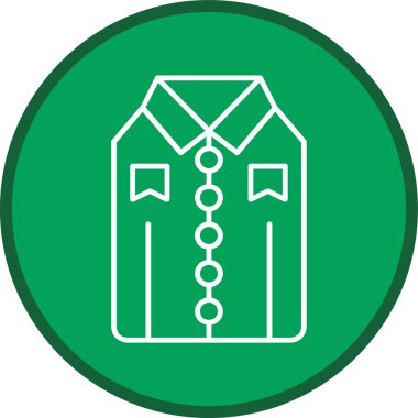 Üniforma çizgisi çoklu daire. Web Kullanımı için Vektör İllüstrasyonu