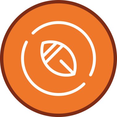 Yaprak Hattı çoklu daire. Web Kullanımı için Vektör İllüstrasyonu