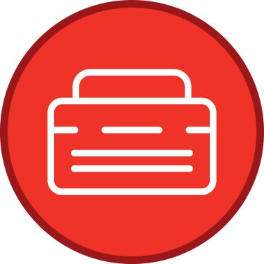 Evrak çantası hattı çoklu daire. Web Kullanımı için Vektör İllüstrasyonu