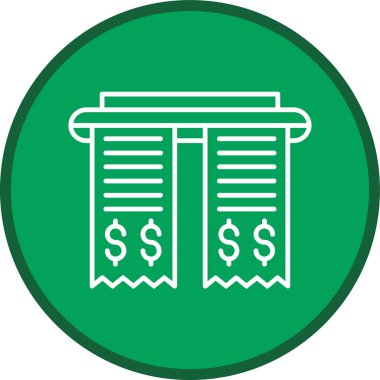 Fiş Hattı çoklu daire. Web Kullanımı için Vektör İllüstrasyonu