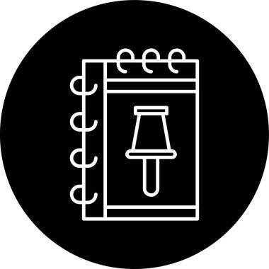 Notlar çizgisi ters çevrilmiş. Web Kullanımı için Vektör İllüstrasyonu