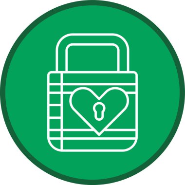 Asma kilit hattı çoklu daire. Web Kullanımı için Vektör İllüstrasyonu