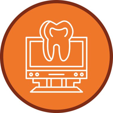Monitor Line multi circle. Vector Illustration For Web Use