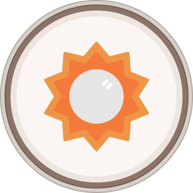 Çerçeve düz çıkartması. Web Kullanımı için Vektör İllüstrasyonu