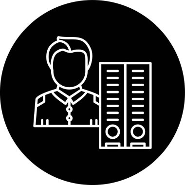 Aşırı çalışma hattı ters çevrilmiş çember. Web Kullanımı için Vektör İllüstrasyonu