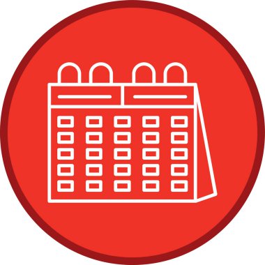 Takvim Hattı çoklu daire. Web Kullanımı için Vektör İllüstrasyonu