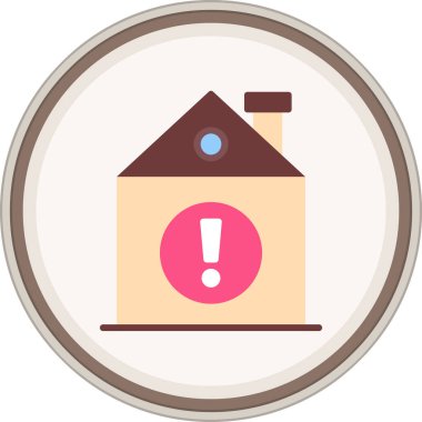 Lastik etiketi uyarın. Web Kullanımı için Vektör İllüstrasyonu