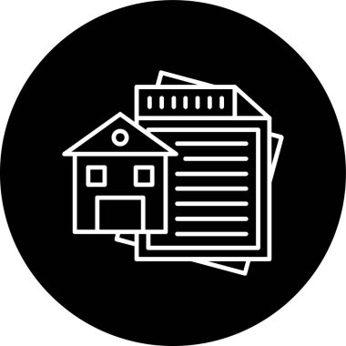 Belge Çizgisi ters çevrildi. Web Kullanımı için Vektör İllüstrasyonu