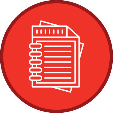 Note Page Line multi circle. Vector Illustration For Web Use