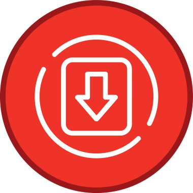 Arrow-alt-square Line multi circle. Vector Illustration For Web Use