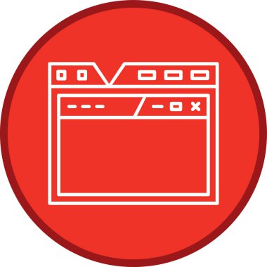 Browser Line multi circle. Vector Illustration For Web Use