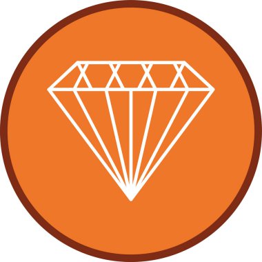 Diamond Line çoklu daire. Web Kullanımı için Vektör İllüstrasyonu