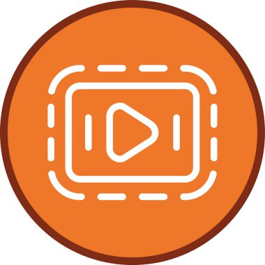 Play Line multi circle. Vector Illustration For Web Use