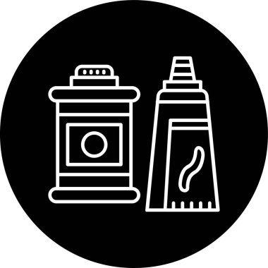 Diş macunu çizgisi ters çevrilmiş. Web Kullanımı için Vektör İllüstrasyonu