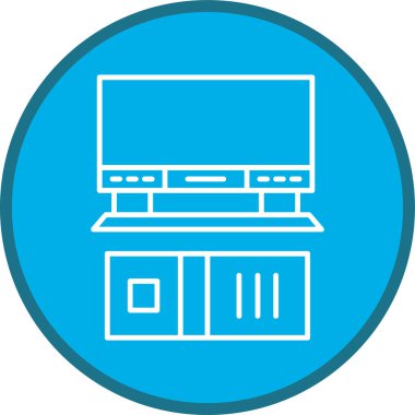 Satır çoklu daire hesaplanıyor. Web Kullanımı için Vektör İllüstrasyonu