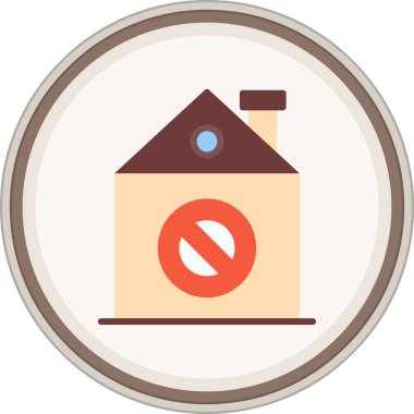 Bloke edilmiş düz etiket. Web Kullanımı için Vektör İllüstrasyonu