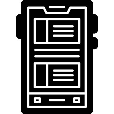 Akıllı telefonmuş. Web Kullanımı için Vektör İllüstrasyonu